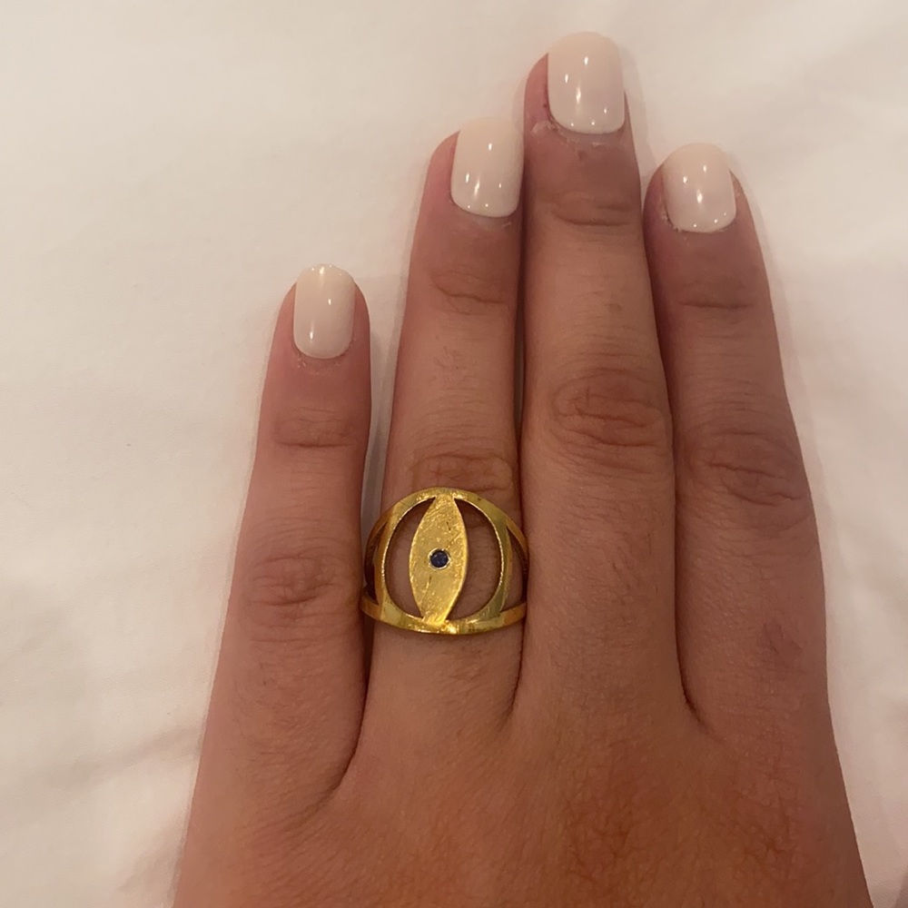 Jennifer Zeuner Evil Eye Ring